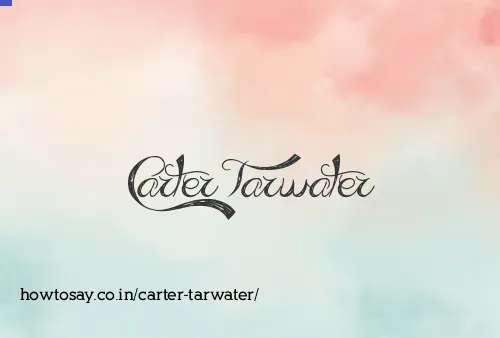 Carter Tarwater