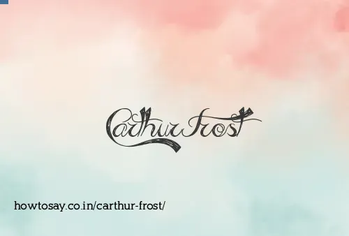Carthur Frost