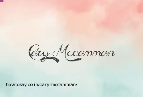 Cary Mccamman
