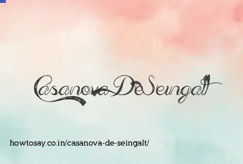 Casanova De Seingalt