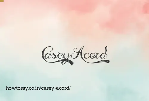Casey Acord
