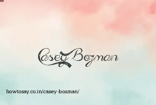 Casey Bozman
