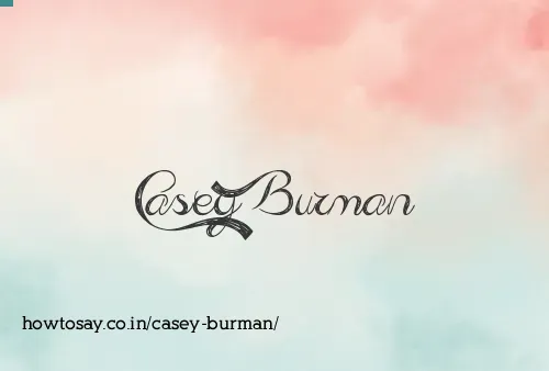 Casey Burman