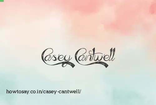 Casey Cantwell