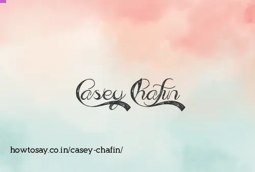Casey Chafin