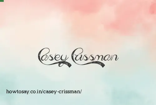 Casey Crissman