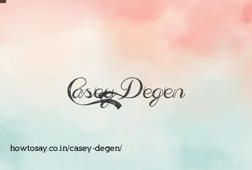 Casey Degen