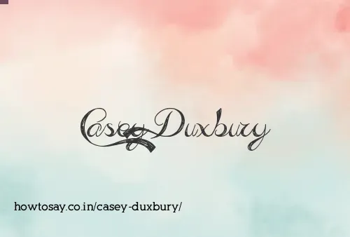 Casey Duxbury
