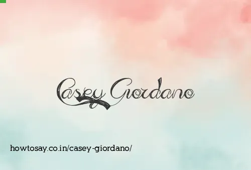 Casey Giordano