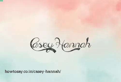 Casey Hannah