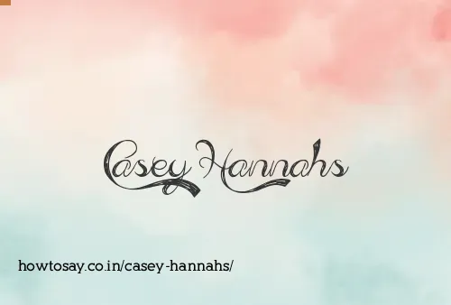 Casey Hannahs