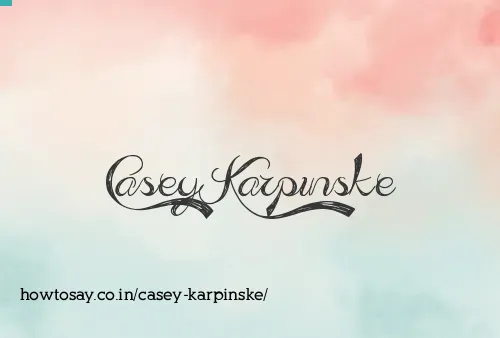 Casey Karpinske