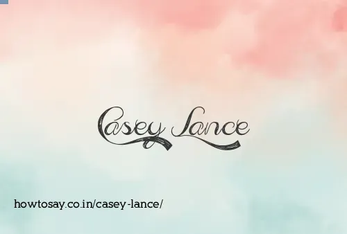 Casey Lance