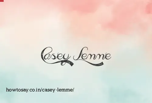Casey Lemme