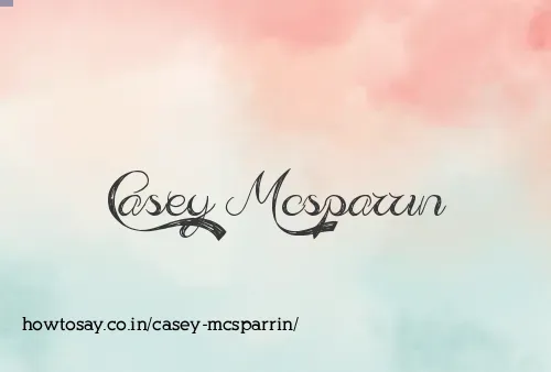 Casey Mcsparrin