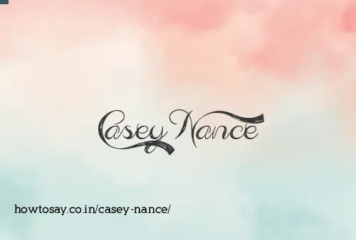 Casey Nance