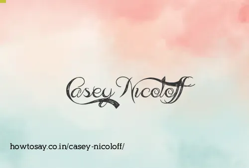 Casey Nicoloff