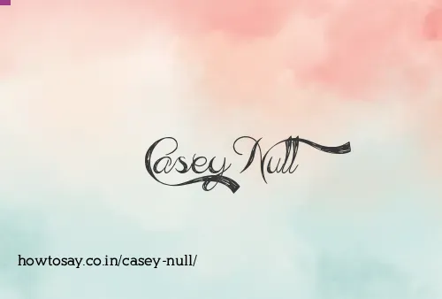 Casey Null