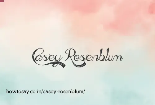 Casey Rosenblum