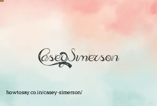 Casey Simerson
