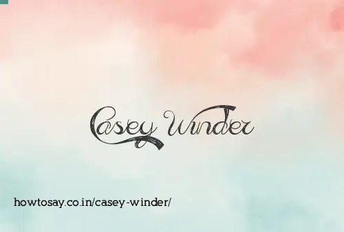 Casey Winder