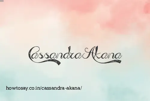Cassandra Akana