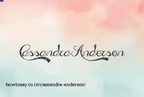 Cassandra Anderson