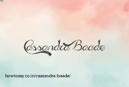 Cassandra Baade