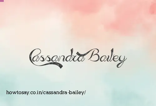 Cassandra Bailey