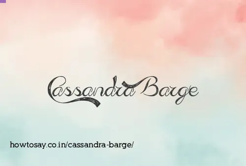 Cassandra Barge