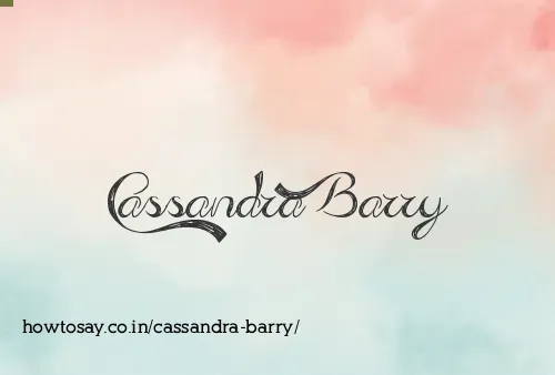 Cassandra Barry