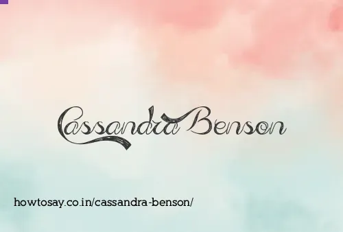 Cassandra Benson