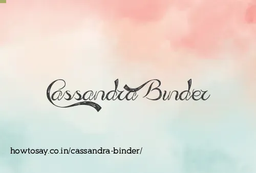 Cassandra Binder