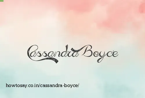 Cassandra Boyce