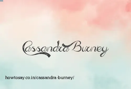 Cassandra Burney