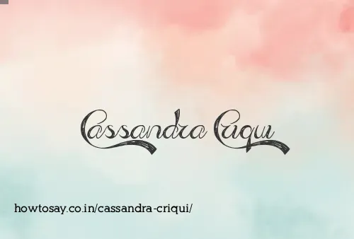 Cassandra Criqui