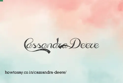 Cassandra Deere