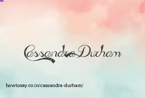 Cassandra Durham