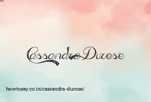 Cassandra Durose