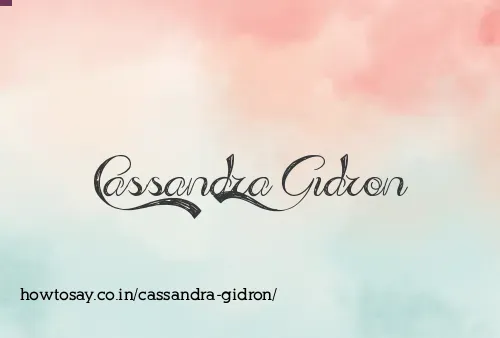 Cassandra Gidron