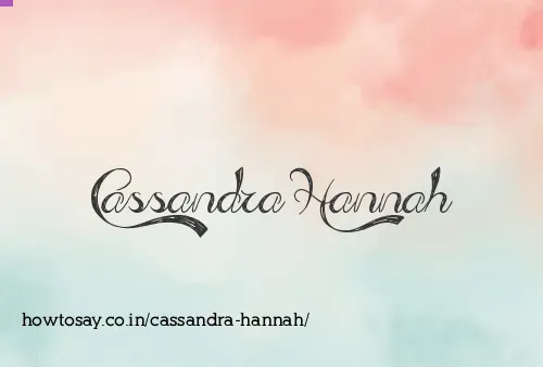 Cassandra Hannah