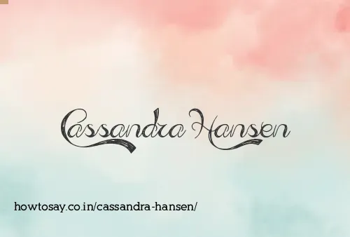 Cassandra Hansen