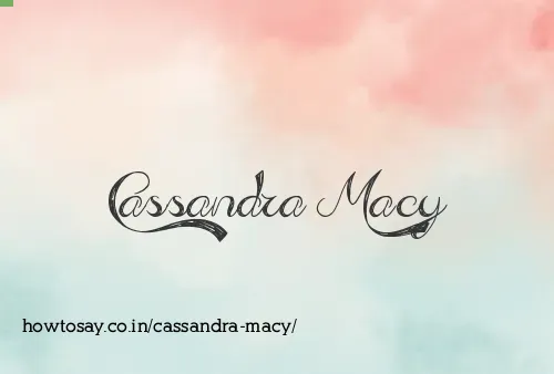 Cassandra Macy