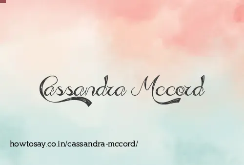 Cassandra Mccord