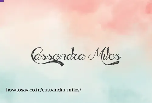 Cassandra Miles