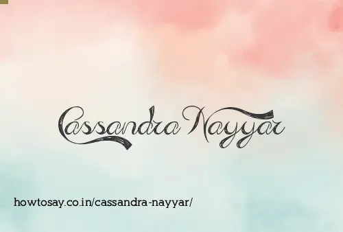 Cassandra Nayyar