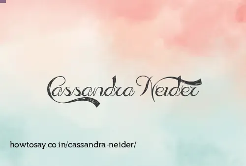 Cassandra Neider