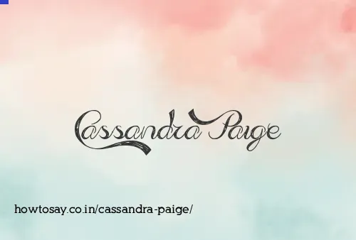 Cassandra Paige