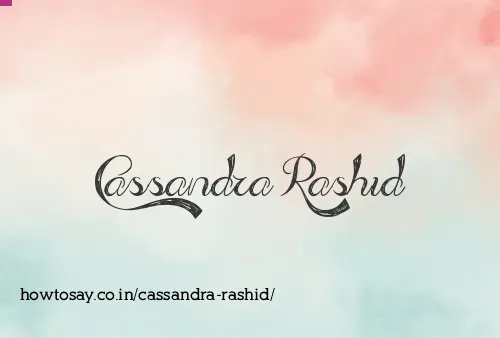 Cassandra Rashid
