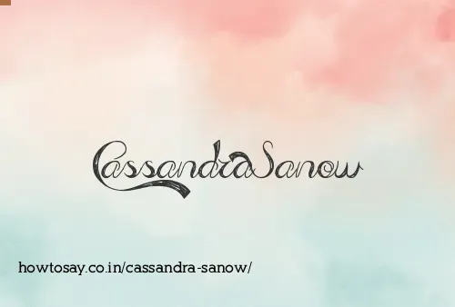 Cassandra Sanow